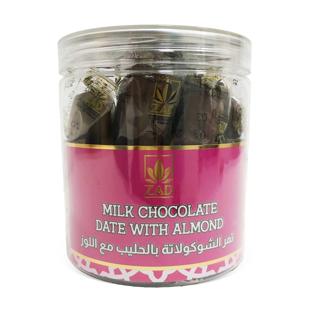 Milk Chocolate Date with Almond - 300g - Healthy Arabic Snacks & Sweets