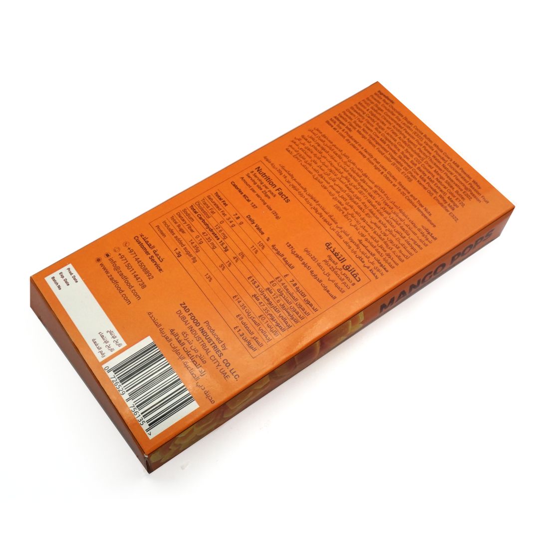 Mango Pops Real Chocolate 200g
