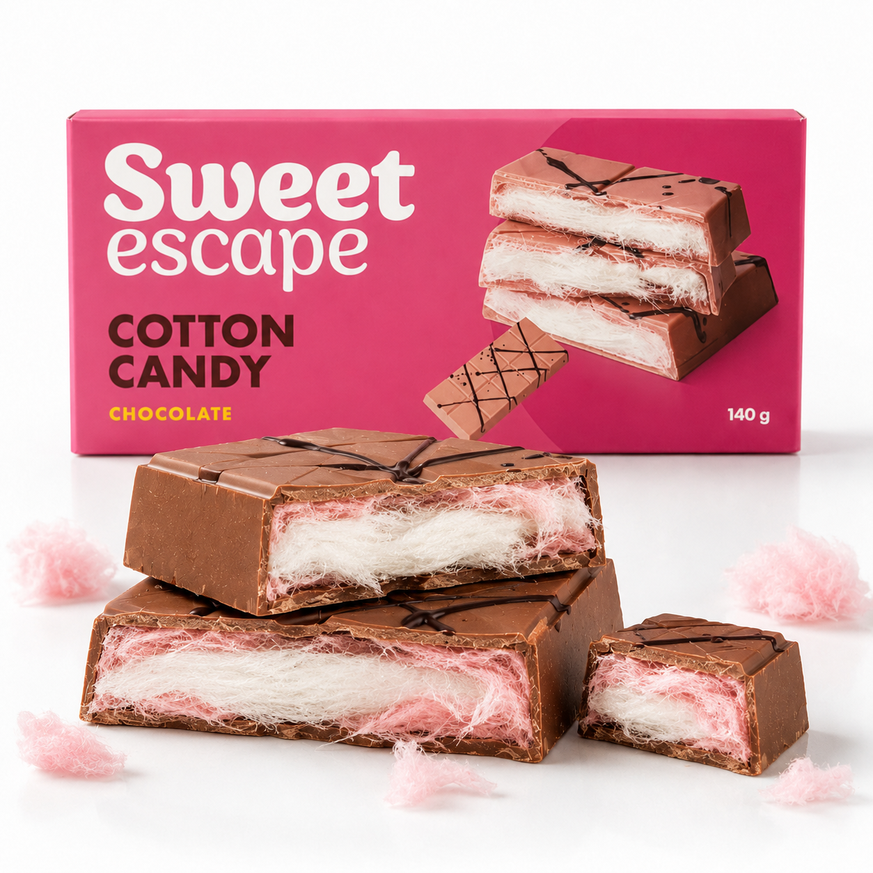 Sweet Escape Cotton Candy Chocolate 140g